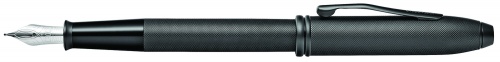 Cross Townsend - Black Micro Knurl, перьевая ручка, F, BL фото 3