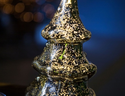 Светящаяся новогодняя фигурка ёлка "Тоффи", 10 микро LED-огней, пластик, 26 см, батарейки, Peha Magic фото 3