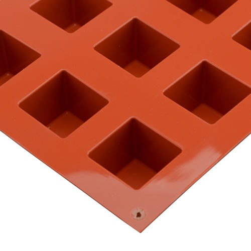 Форма для приготовления пирожных cube 3,5 х 3,5 см силиконовая фото 3
