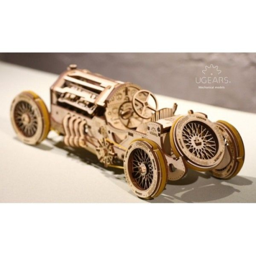 Конструктор 3D-пазл Ugears - Спорткар U-9 гран-при фото 6