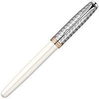 Parker Sonnet - PREMIUM Metal & Pearl CT, ручка-роллер, F, BL