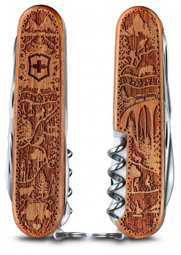 Нож Victorinox Climber Wood Swiss SE 2021, 91 мм, 12 функций, дерево (подар. упаковка) фото 4