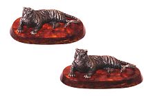 Сувенир "Лежащий тигр" из янтаря, sv-tigre-L