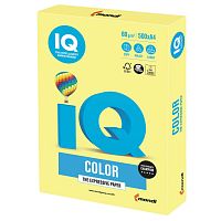 Бумага цветная для принтера IQ Color А4, 80 г/м2, 500 листов, лимонно-желтая, ZG34