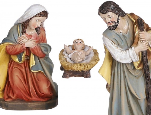 Набор рождественских фигурок "Святое семейство", полистоун, 6.5х5х15 см, Edelman фото 2