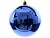 Пластиковый шар глянцевый, цвет: королевский синий, 250 мм, Kaemingk