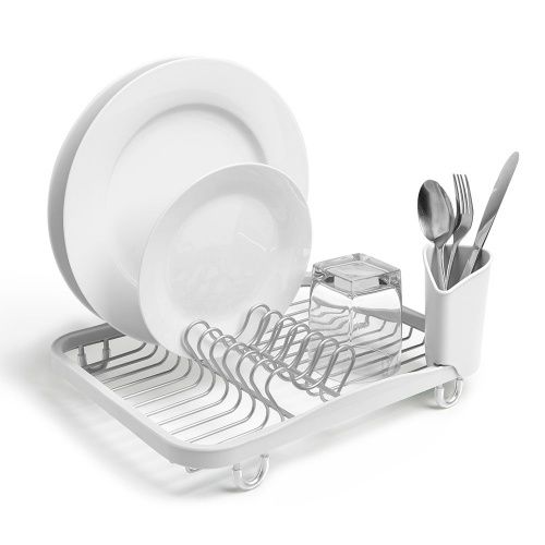 Сушилка для посуды с поддоном sinkin белый-никель, 330065-670 фото 2
