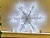 Подвесная светящаяся снежинка ВОЛШЕБНЫЕ КИСТОЧКИ мерцающая, серебряная, 336 холодных белых LED-огней, 78 см, уличная, Kaemingk (Lumineo)