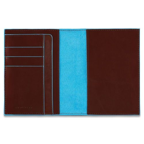 Обложка для паспорта Piquadro Blue Square, цвет коричневый, 10,5x14x1,2 см фото 2