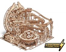 Механическая деревянная сборная модель Wood Trick Бегущий лабиринт Галактика Марбл