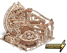 Механическая деревянная сборная модель Wood Trick Бегущий лабиринт Галактика Марбл