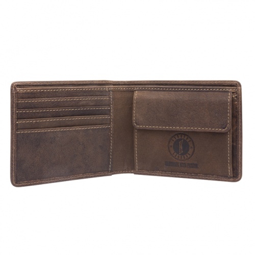 Бумажник Klondike John, коричневый, 11,5x9 см фото 4