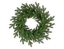 Хвойный венок Версальский, зелёный, хвоя ЛИТАЯ 100%, 65 см, Max CHRISTMAS