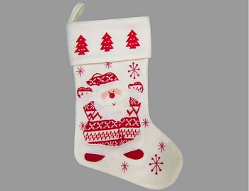 Носок для подарков "Санта сканди", текстиль, 46 см, Peha Magic