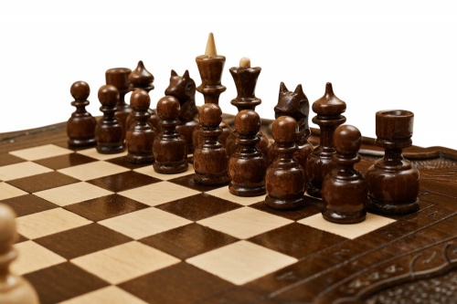 Шахматы резные с Араратом, ручкой и ложементом 40, Haleyan фото 4