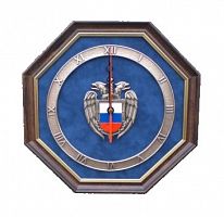 Часы в пластиковой раме Эмблема Федеральной службы охраны РФ, ЧП-11
