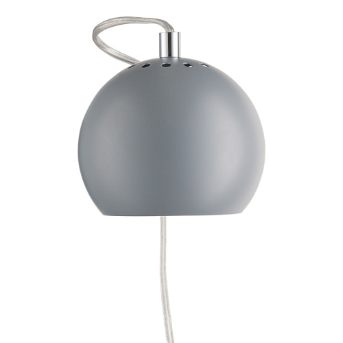 Лампа настенная ball, D12 см, светло-серая матовая фото 6