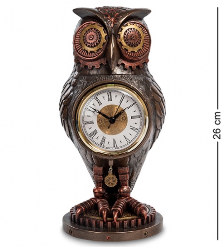 WS-186 Статуэтка-часы в стиле Стимпанк "Сова"