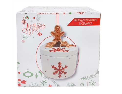 Конфетница ЧЕЛОВЕЧЕК БЕНВЕНУТО, керамика, 19 см, Due Esse Christmas фото 2