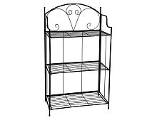 Стеллаж для цветов РИПИАНИ, металл, чёрный, 100х58 см, Koopman International