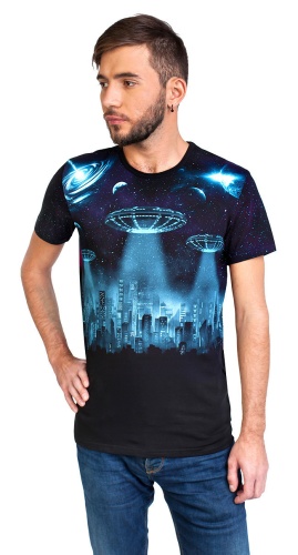 Мужская футболка"City of the Future" фото 2