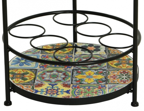 Винный садовый столик "Андалусия", металл, мозаика, 40x76 см, Kaemingk фото 2