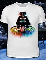 Мужская футболка"Fluro Darth Vader"