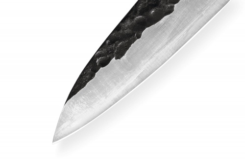Набор: нож Samura универсальный Blacksmith, 16,2 см, гвоздичное масло, салфетка фото 2