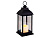 Винтажный фонарь ВИЛЛЕМ, чёрный, тёплый белый LED-огонь, 30 см, пластик, таймер, батарейки, Kaemingk (Lumineo)