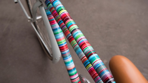 Наклейка на раму велосипеда micro-stripes фото 5
