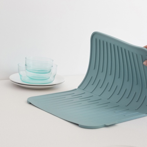 Силиконовый коврик для сушки посуды фото 2