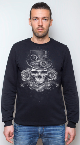 Свитшот мужской"Steampunk Skull"