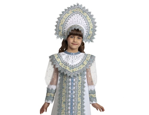 Карнавальный костюм снегурочки Сударыня, Батик фото 2