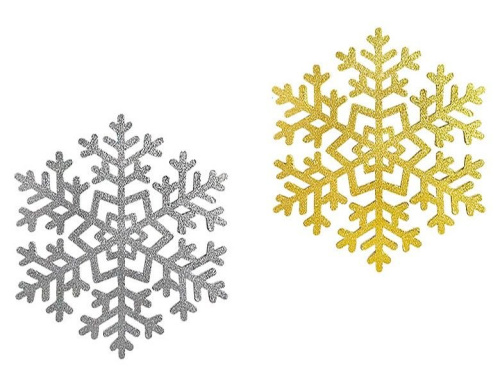 Деревянная елочная игрушка Снежинка - Морозная Геометрия 15 см, Winter Deco фото 2