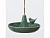 Декоративная кормушка для птиц АСЬЕТТ, керамическая, зелёная, 20х12 см, Boltze