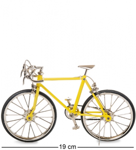 VL-17/3 Фигурка-модель 1:10 Велосипед шоссейник "Racing Bike" желтый фото 2