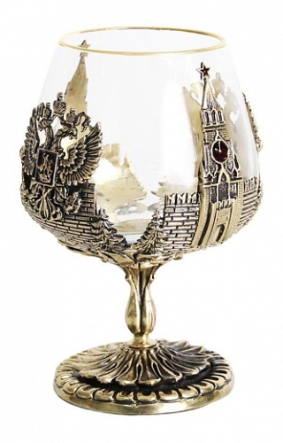 Набор из двух бокалов для коньяка Россия деревянная шкатулка фото 15