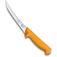 Нож Victorinox обвалочны, лезвие 16 см изогнутое, жёлтый