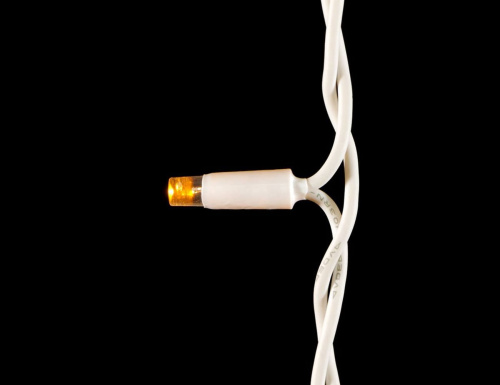Электрогирлянда "Световая бахрома", LED лампы, коннектор, белый каучуковый провод, уличная, LEGOLED фото 2