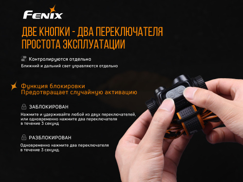 Фонарь светодиодный налобный Fenix HM65R, 1400 лм, аккумулятор фото 13