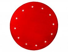 Коврик под ёлку "Звёздный хоровод", красный, 12 тёплых белых LED-огней, 100 см, STAR trading