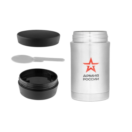 Термос для еды Thermos Армия России "Полевой" (0,5 литра), стальной фото 3