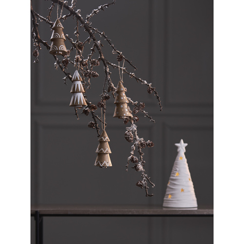 Набор елочных украшений из папье-маше zero waste из коллекции new year essential фото 9
