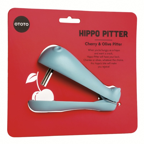 Приспособление для удаления косточек из вишни и оливок ototo, hippo pitter фото 6