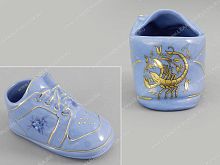 Фигурка из фарфора "Башмачок Знаки Зодиака Скорпион" Leander, голубой; розовый