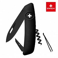 Швейцарский нож SWIZA D01 AllBlack, 95 мм, 6 функций, (подар. упак.)