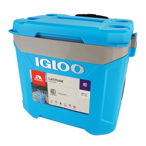 Изотермический контейнер (термобокс) Igloo Latitude 60 Roller Cyan (56 л.), синий