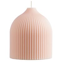 Свеча декоративная бежево-розового цвета из коллекции edge