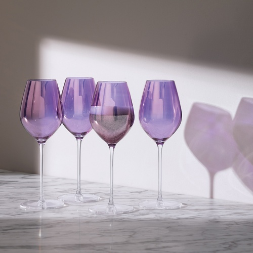Набор бокалов для шампанского aurora, 285 мл, фиолетовый, 4 шт. фото 2
