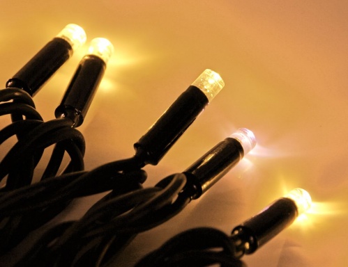 Светодиодная гирлянда "Нить" RUBI, 120 тёплых белых LED-огней, 12+1.5 м, коннектор, черный каучук, уличная, SNOWHOUSE фото 2